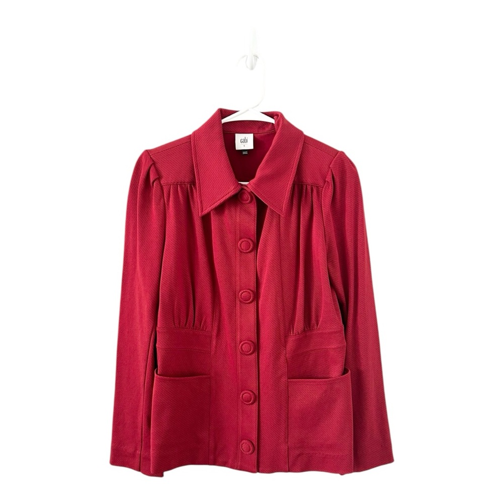 Cabi Red Spencer Blazer Jacket Size Small‎